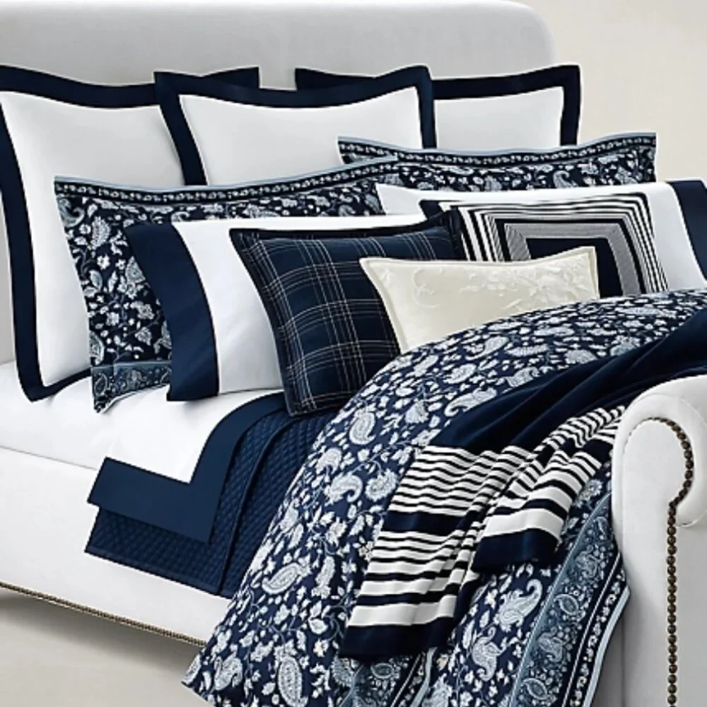 Ralph Lauren Delphine King Duvet Cover Matching Harlow Accent Pillow